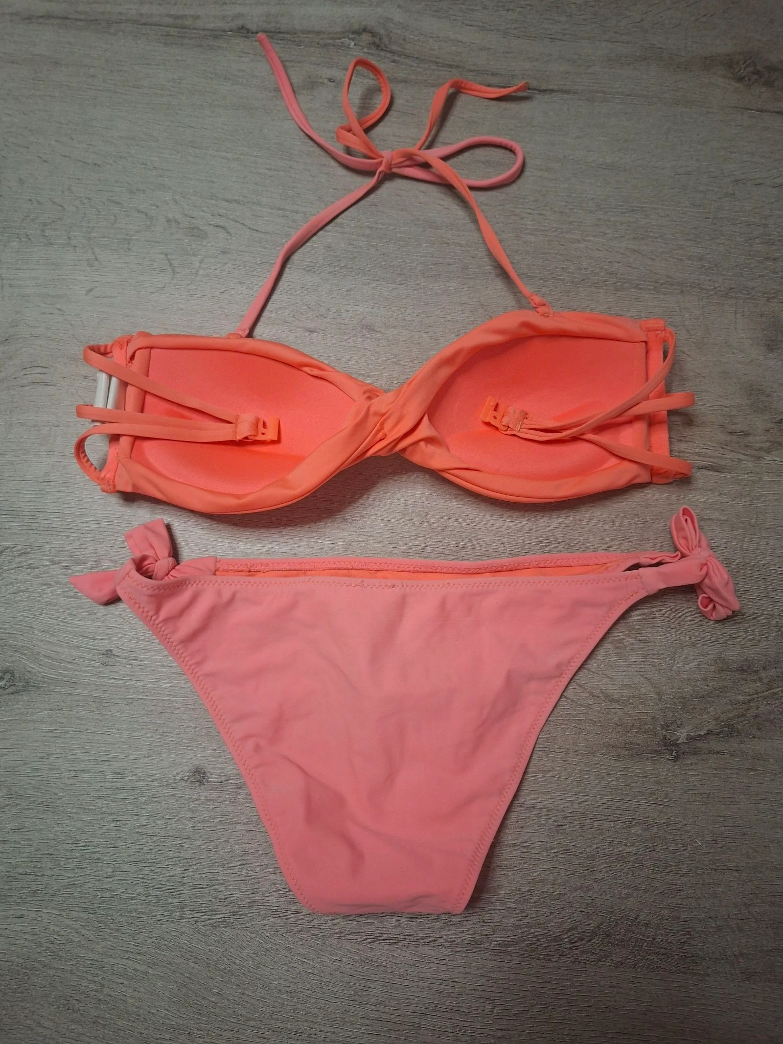 🌷F2-04🌷Maillot de bain 2 pièces Pimkie – Corail & Rose – Taille 36 S – Esprit estival et féminin🌷 – photo 5